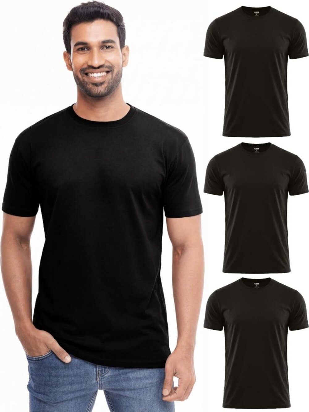 Men's 100% Cotton Crew Neck T-Shirt - Perfect Gift for Him, Casual Style